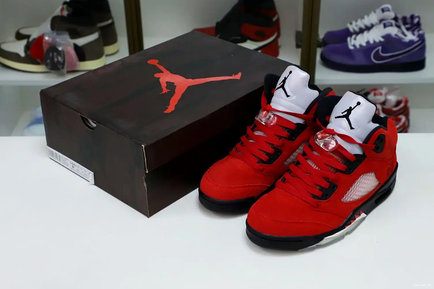 RETRO RED BULL AIR 5 SUEDE Kimikick JORDAN RAGING 0717
